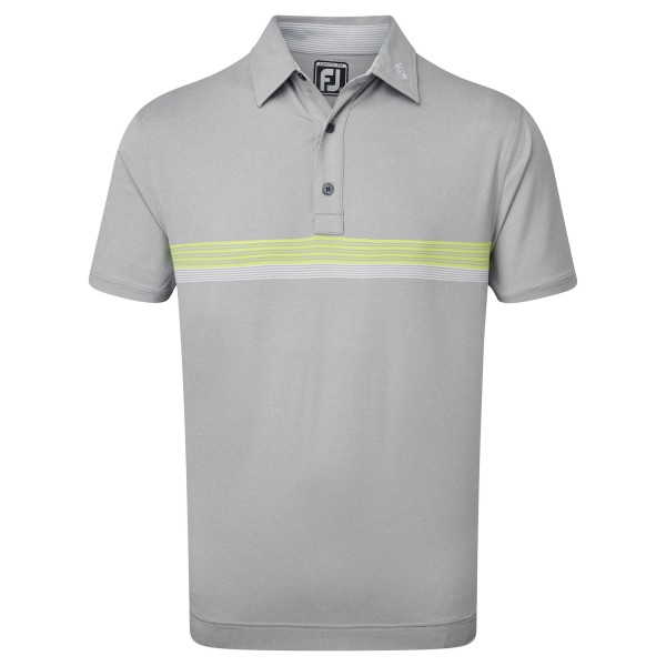 Footjoy Lisle Eng Chestband Polo Herren