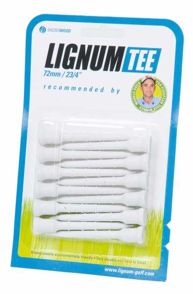 Lignum Tees 72mm 12Stk. weiss