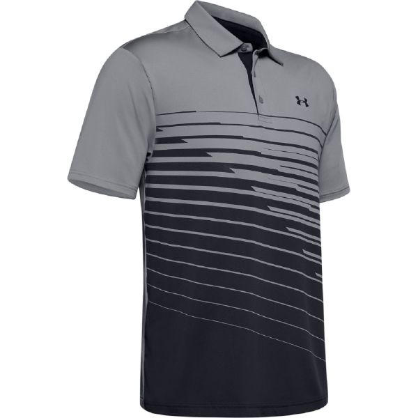 Under Armour Playoff Polo 2.0 Herren grau gestreift
