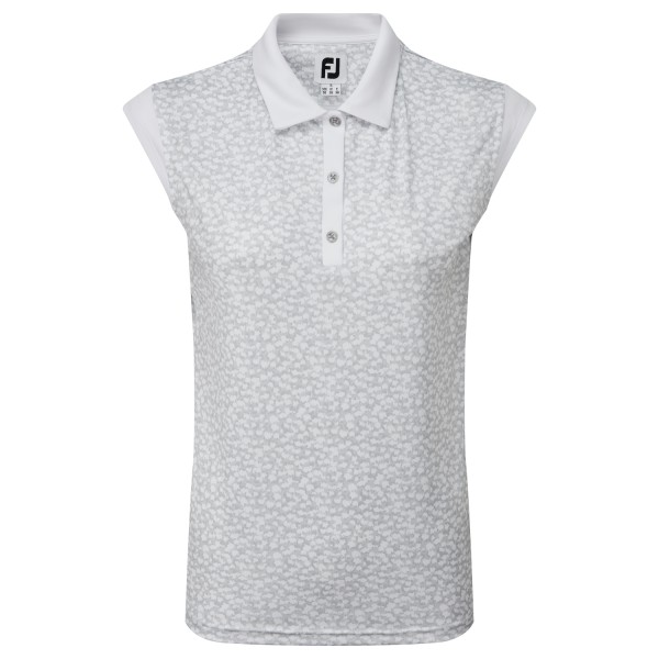 Footjoy Cap Sleeve Interlock Polo Damen weiß