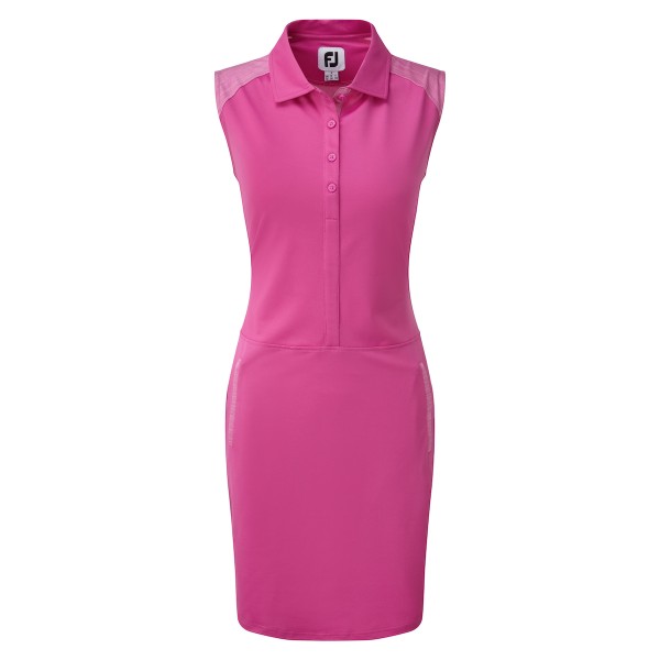 Footjoy Cap Sleeve Pique Kleid Damen rosa