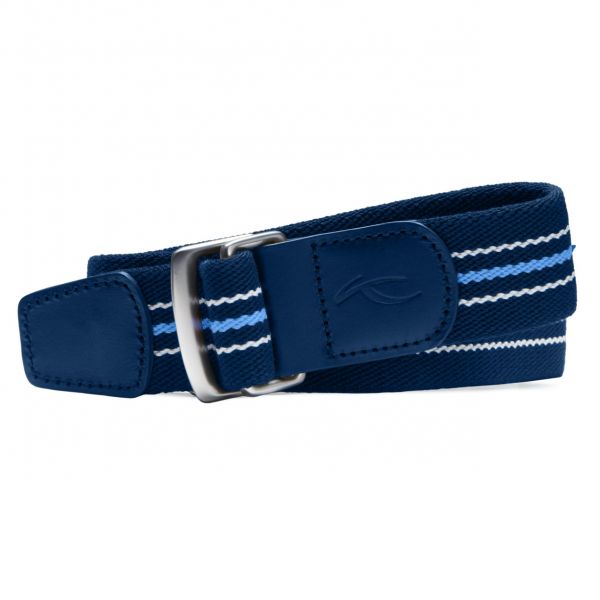 KJUS D-Ring Stripe Gürtel Herren blau/weiß