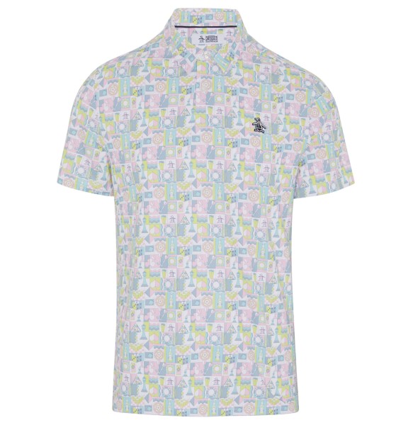 Original Penguin Golf SS ALL-OVER NOVELTY SHIRT- POLO Herren