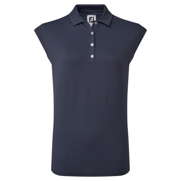 Footjoy Cap Sleeve Rib Knit Polo Ladies