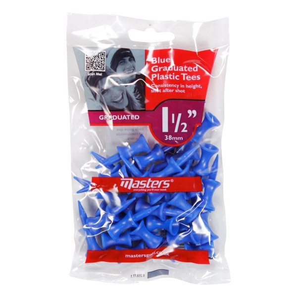 Masters Plastic Graduated Tees 25 Stück {- 1 1/2"