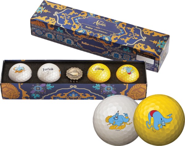 Palline Volvik Disney Collection 4 pezzi + marcatore di palline