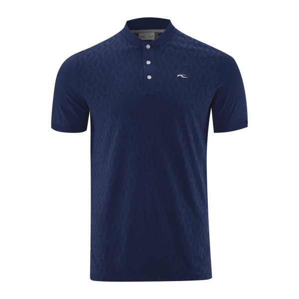 Kjus Lance Jaquard Knit S/S Polo Herren blau