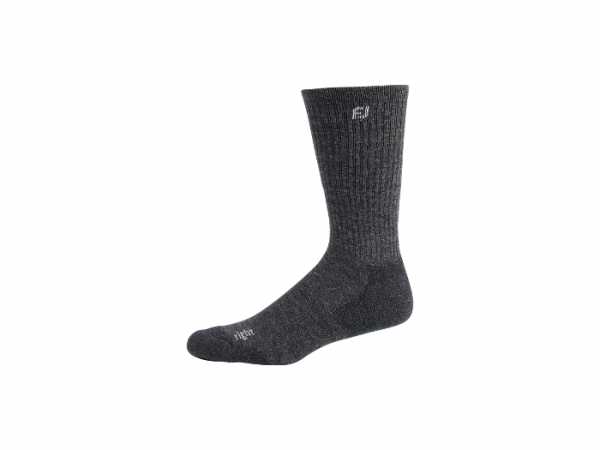 Footjoy TechSof Tour Crew 28 cm Socken Herren grau