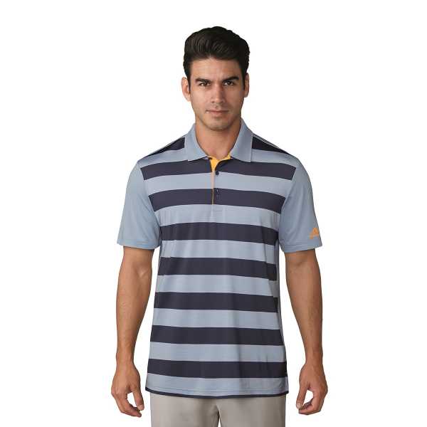 adidas ULTIMATE365 Rugby Block Polo Herren hellblau/navy