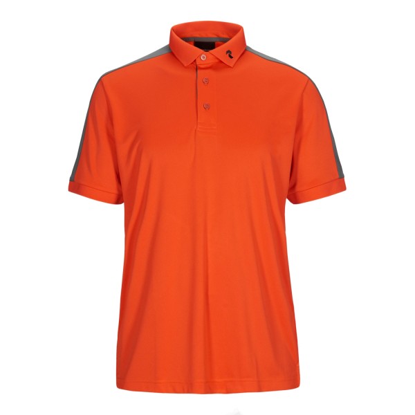 Peak Performance Player Polo Herren orange/dunkelgrau