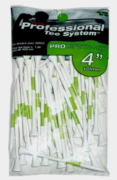 BigMax PTS Tees 4 " (10,16 cm) grün - weiss 50 Stk. / extra lang für den Driver