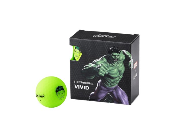Volvik Vivid Marvel Collection 4 Ball Box - Hulk