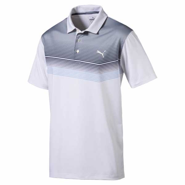 Puma Roadmap Polo Herren weiß/grau