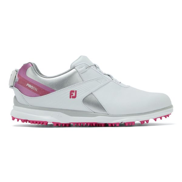 Footjoy PRO SL BOA Golfschuh Damen weiß/silber
