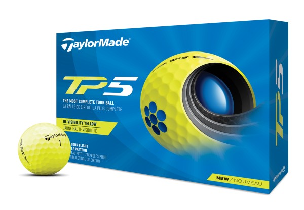 TaylorMade TP5 2021 Golfbälle 12Stk. gelb