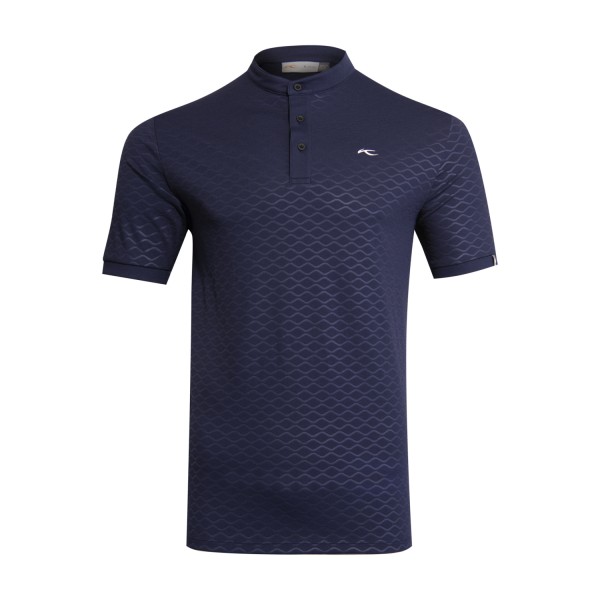 Kjus Liam Embossed S/S Polo Herren blau