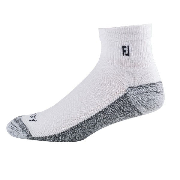 Footjoy ProDry Lightweight Quarter (10cm) Socken Herren weiß/grau