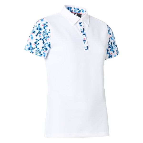 Abacus Anne Polo Damen weiß/hellblau