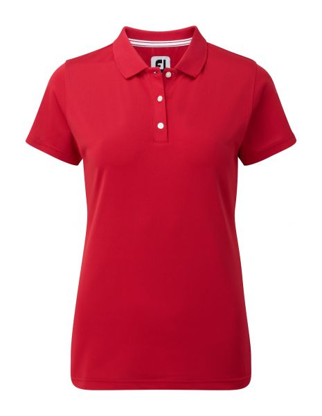 Footjoy Stretch Pique Solid Polo Damen rot