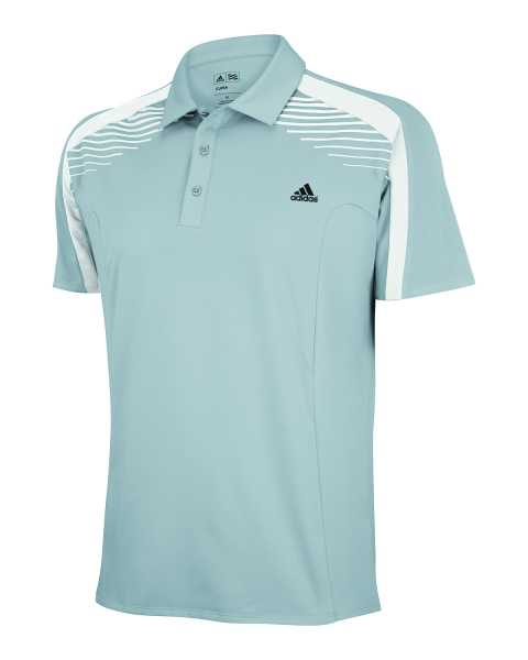 adidas ClimaCool Colour Block Polo Herren grau