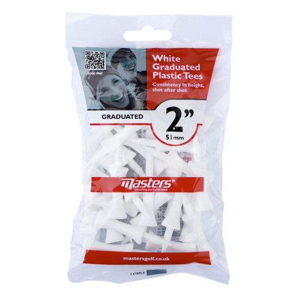Masters Plastic Graduated Tees 25 Stück - 2"