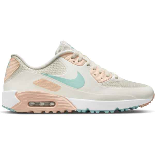 Nike Air Max 90 G Golfschuh weiß/lachs/grün