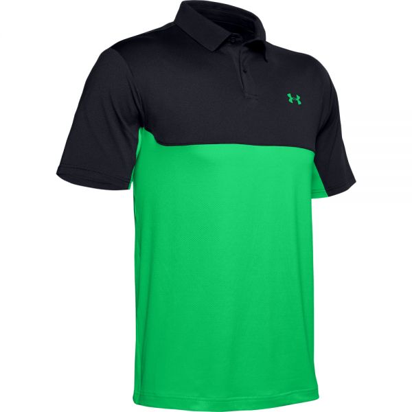 Under Armour Performance Polo 2.0 Colorblock Herren schwarz/grün