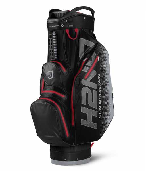 Sun Mountain H2NO Waterproof Lite 2017 - Cartbag schwarz/grau/rot