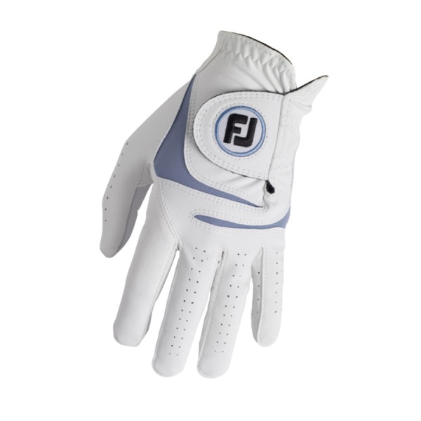 Footjoy Weathersof Handschuh Herren weiß/blau 