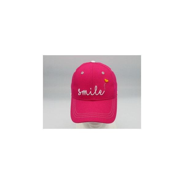 Girls Golf Pink Smile Cap Damen