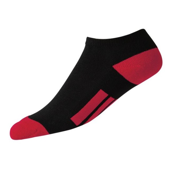 Footjoy ProDry Low Cut Socken Junior schwarz-rot