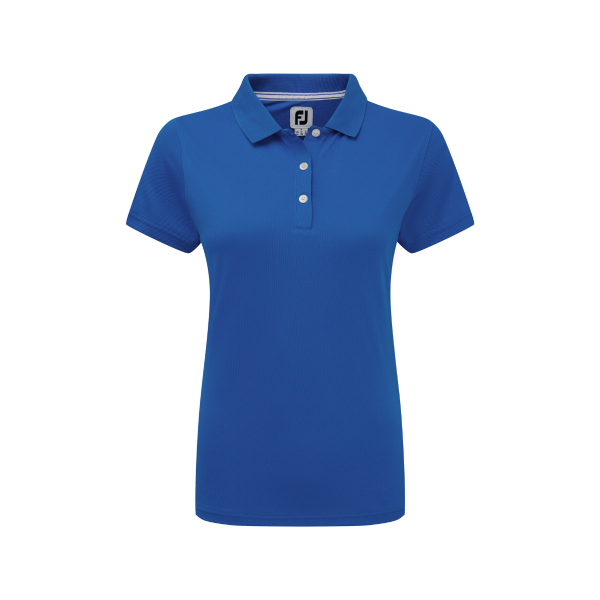 Footjoy Stretch Pique Solid Polo Damen blau