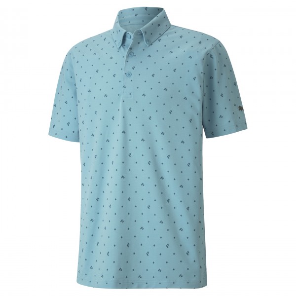 Puma Pique P Polo Herren hellblau
