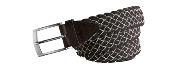 Alberto Gürtel -Wide Braided Unisex schwarz