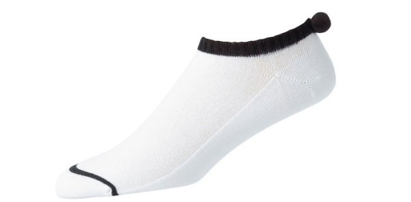 Footjoy Damen ProDry Lightweight Pom-Pom Socken weiß