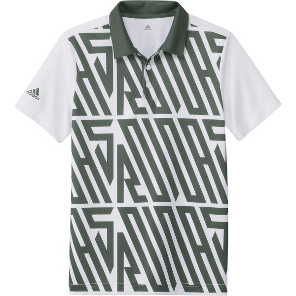 adidas Printed Shortsleeve Polo Jungen grün