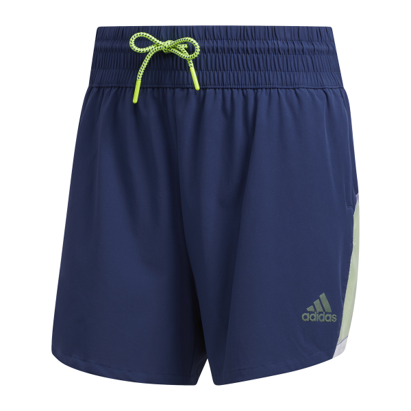 adidas Pull-On Colorblock Shorts Damen blau M