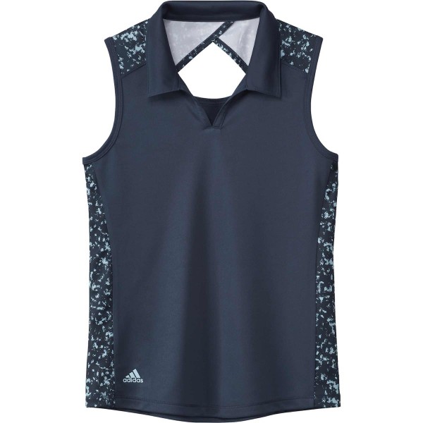 adidas Printed sleeveless Polo Mädchen navy
