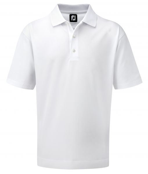 Footjoy Performance Stretch-Pikee Polo Herren weiß