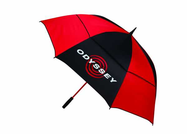 Callaway Odyssey 68" Regenschirm schwarz/rot