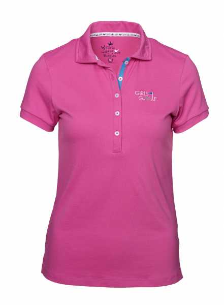 Girls Golf Swing It Right Polo Damen pink
