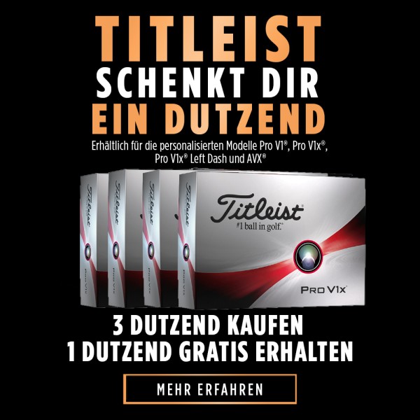 Titleist Pro V1x LeftDash Golfbälle 12 Stk. 4-für-3 "Treue wird belohnt"