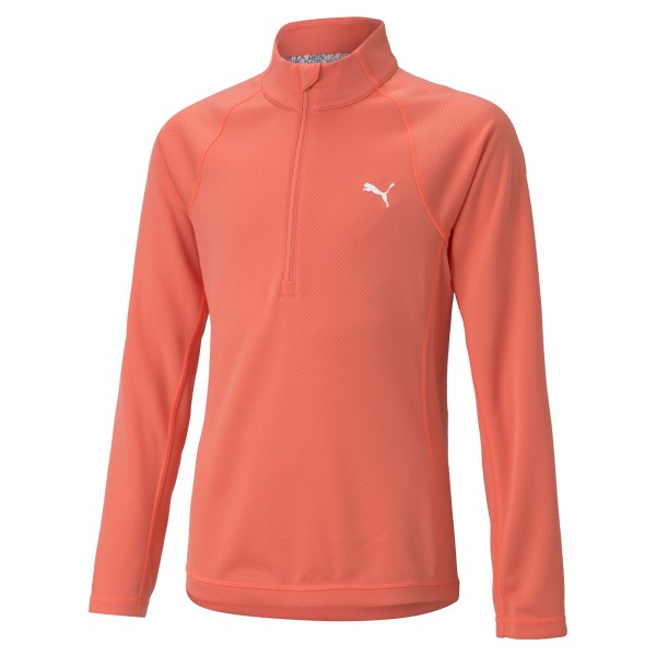 Puma 1/4 Zip Pullover Mädchen peach