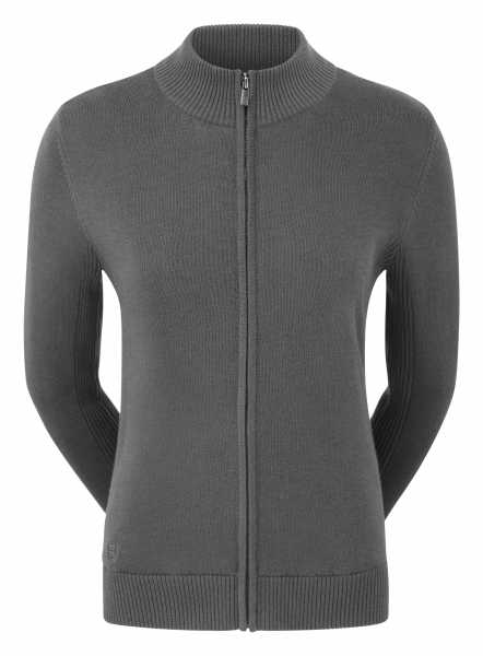 Footjoy Full-Zip Lined Wool Blend Pullover Damen grau