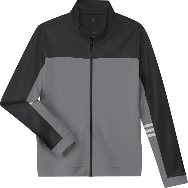 adidas Fullzip 3Stripe Pullover Jungen schwarz