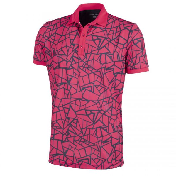 Galvin Green MARKELL Ventil8 Plus Polo Herren himbeerrot/navy