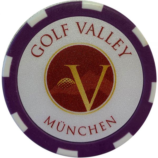 Poker Chip als Ballmarker mit Valley Logo