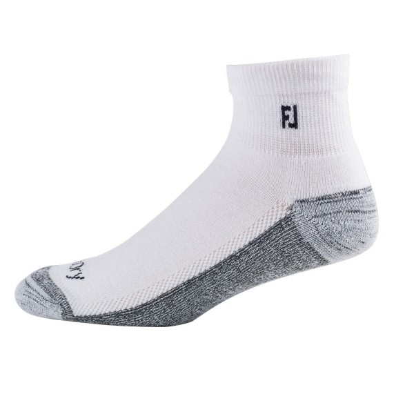 Footjoy ProDry Lightweight Quarter (10cm) Socken Herren weiß/grau 