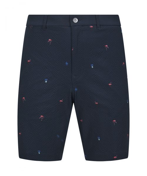 Penguin Golf Printed Seersucker Short Herren navy