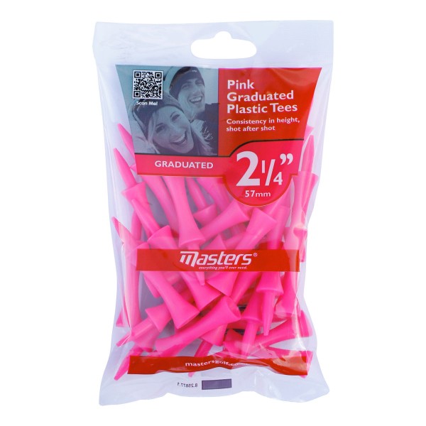 Masters Plastic Graduated Tees 25 Stück - 2 1/4"